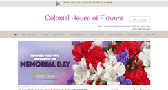 Desktop Screenshot of colonialhouseofflower.com