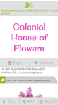 Mobile Screenshot of colonialhouseofflower.com