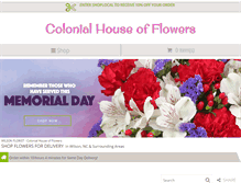 Tablet Screenshot of colonialhouseofflower.com